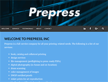 Tablet Screenshot of prepress.com